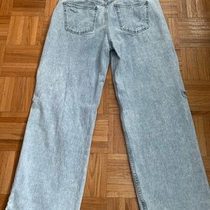 Ripped Wide leg jean